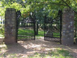 Gate opening to a campus where you can start your next step in personal evolution.